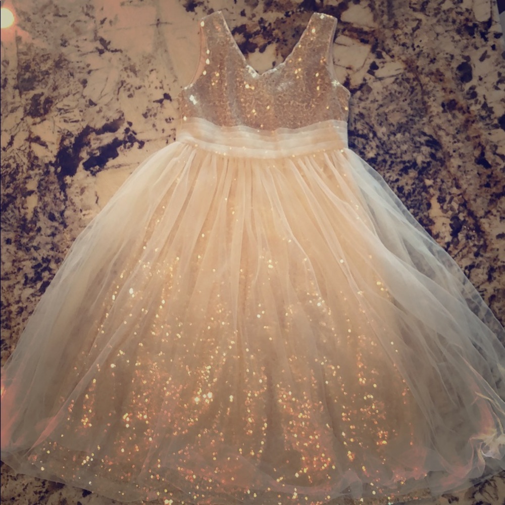 Champagne Gold Party Dress